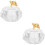 2Pcs Glass Nail Liquid Holder Cup With Lid For Manicure 8