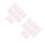 40 Sheets Transparent Pink Double-Sided Nail Jelly Adhesive Stickers 5