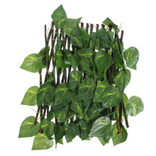 3Pcs Artificial Leaf Fence Fake Green Leaves Plastic Adornment