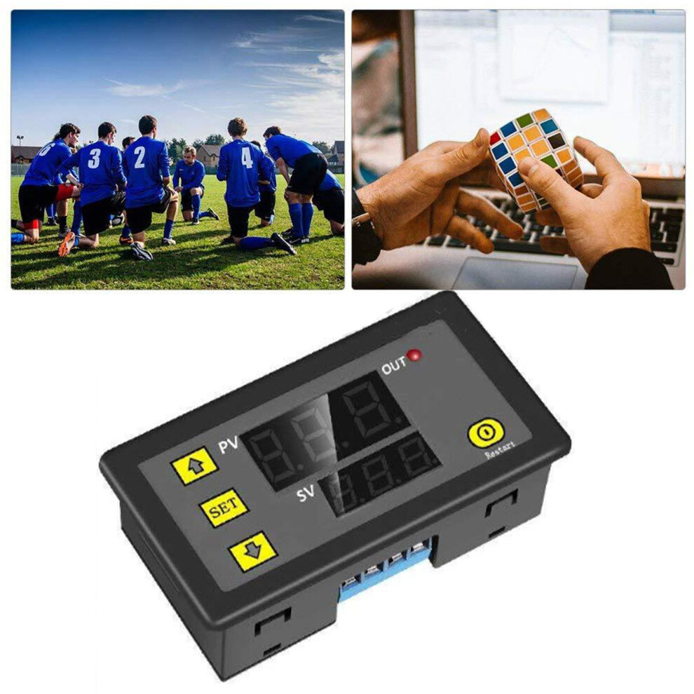 Dc 12V Timer Relay Module With Dual Digital Display Cycle Delay Switch 20A 7671351998662