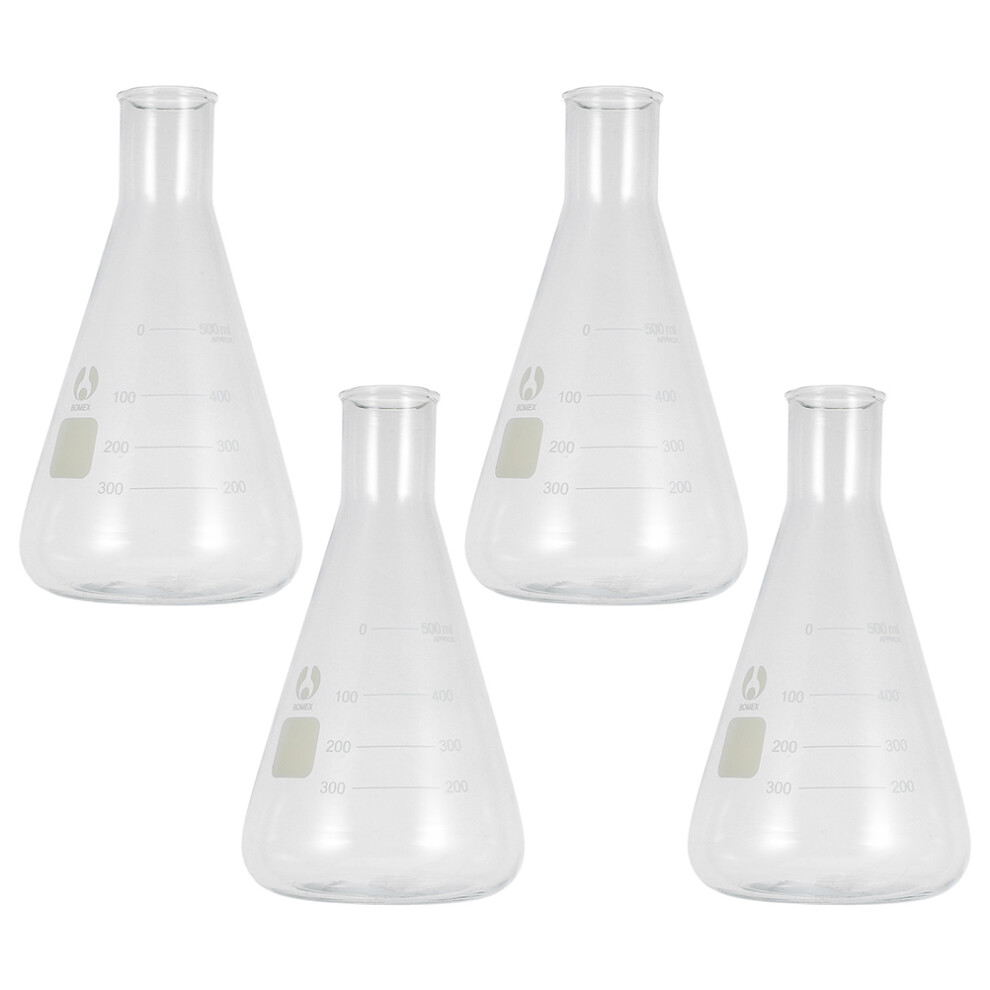 12 Pcs Borosilicate Glass Erlenmeyer Flask Wide Neck-image-OPC-PKXKBY2-NEW