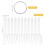 2Pcs 100Pcs Fan-Shaped False Nail Sticks With Ring Holder 2
