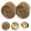 2Pcs Fake Bun Claw Chignons Hair Extensions Straight 3