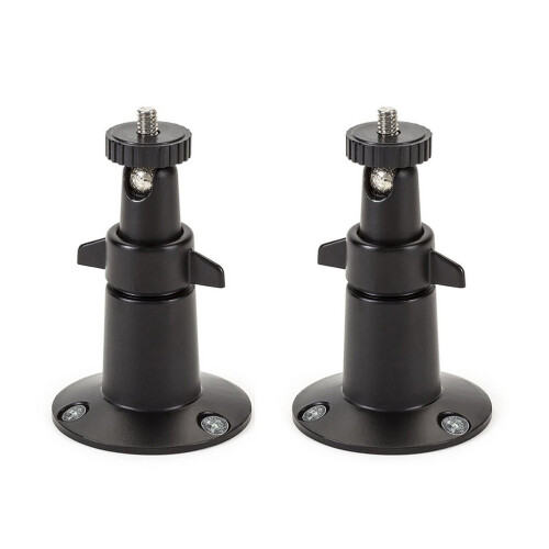 4 Pcs Adjustable Wall Mount For Cameras Black