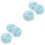 6 Pcs Travel Body Powder With Bowknot Fluffy Comfortable 6