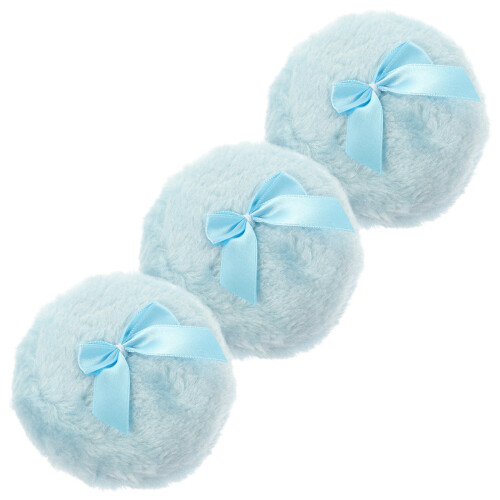 6 Pcs Travel Body Powder With Bowknot Fluffy Comfortable 2