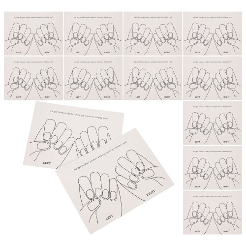 45 Pcs Nail Color Cards For False Tips Display Paper Salon Use
