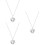 3Pcs Essential Oil Diffuser Pendant Hollow Heart Locket Necklace Silver 7