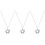3Pcs Essential Oil Diffuser Pendant Hollow Heart Locket Necklace Silver 4