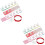 2 Sets Press On Nail Display Stand Sticky Putty Nail Practice Holder 6