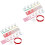 2 Sets Press On Nail Display Stand Sticky Putty Nail Practice Holder 3
