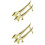 4 Pcs Metal Dog Shaped Chopsticks Rests Holder Spoon Fork Rack 7