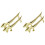 4 Pcs Metal Dog Shaped Chopsticks Rests Holder Spoon Fork Rack 4