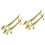 4 Pcs Metal Dog Shaped Chopsticks Rests Holder Spoon Fork Rack 6