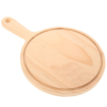 Wooden Pizza Tray With Handle 5pcs Wood Bread Board