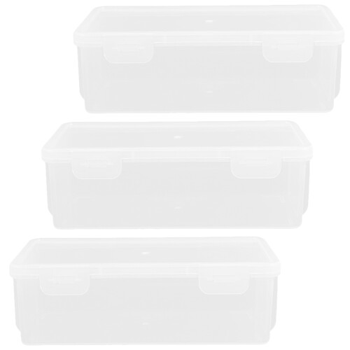 3Pcs Transparente Para Pão, Mantém , Organizador