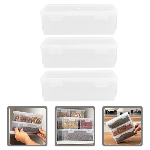 3Pcs Transparente Para Pão, Mantém , Organizador 2