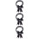 3 Pcs Wedding Bridal Lace Garter Elastic Leg Thigh Ring Black 8