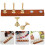 2 Sets Nails Display Stand Organizer Wooden Base Detachable Holder 11