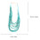 2Pcs Retro Beads Necklace Blue Multi-Layer Fashion Pendant 2