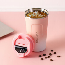 Doppelwandiger Edelstahl-Kaffeetasse 510 ml Isoliert mit Temperaturanzeige