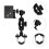 2Pcs Motorcycle Handlebar Data Recorder Side Bracket Accessory 10