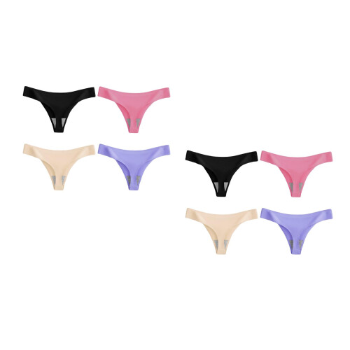 8St Comfortabele Nylon Slipjes Dames Ademend & Elastisch 2