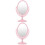 2Pcs Tabletop Vanity Mirror Double-Sided Magnifying With 360 Rotation Pink 5