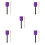5Pcs Plastic Cowbell With Handle And Drumstick For Music Bands 7