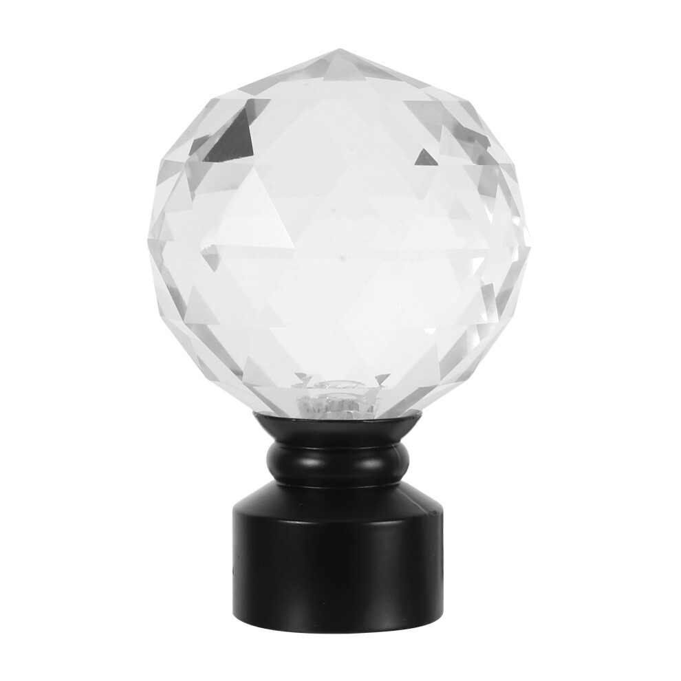 4Pcs Curtain Rod Head Plug Fittings Ball Ends Black-image-OPC-PKXKKNH-NEW