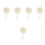 5Pcs Wedding Ring Pillows Box Heart Shaped Holder For Rings 4