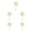 5Pcs Wedding Ring Pillows Box Heart Shaped Holder For Rings 6