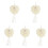 5Pcs Wedding Ring Pillows Box Heart Shaped Holder For Rings 2