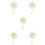 5Pcs Wedding Ring Pillows Box Heart Shaped Holder For Rings 8