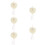 5Pcs Wedding Ring Pillows Box Heart Shaped Holder For Rings 11