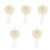 5Pcs Wedding Ring Pillows Box Heart Shaped Holder For Rings 3