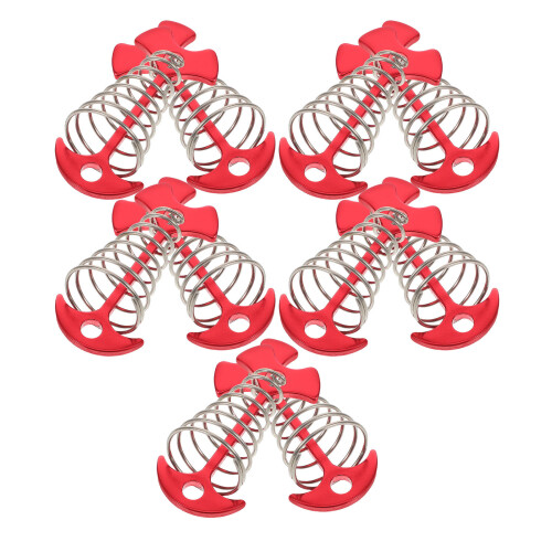 30 Pcs Outdoor Camping Tent Stakes Fish Bone Windproof Deck Anchors