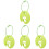 4Pcs Hanging Flying Disc Buckle Carrier Clip 4