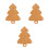 3Pcs Christmas Tree Shaped Bamboo Cutting Boards For Kitchen Use 9