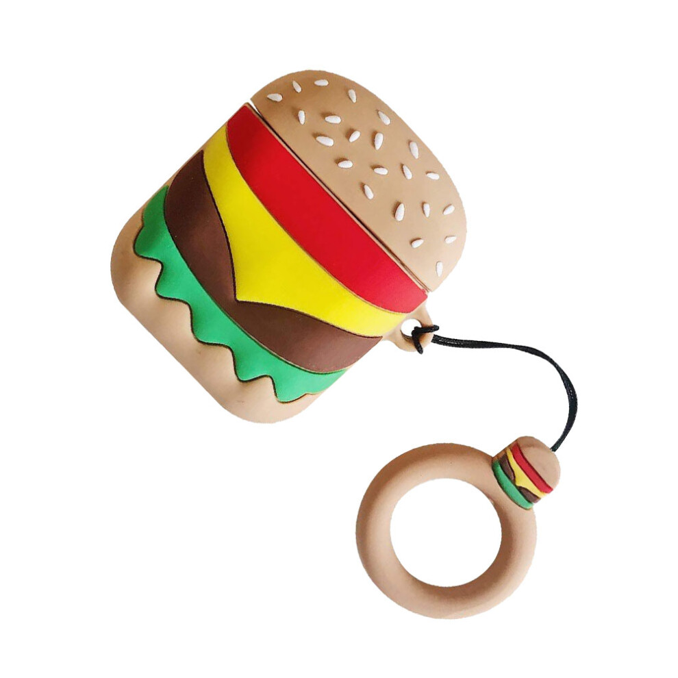 2Pcs Silicone Wireless Earphone Case With Ring Rope For 3362939290905