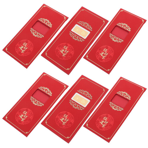 6Pcs Snake Year Red Packet Envelope New Year Gift