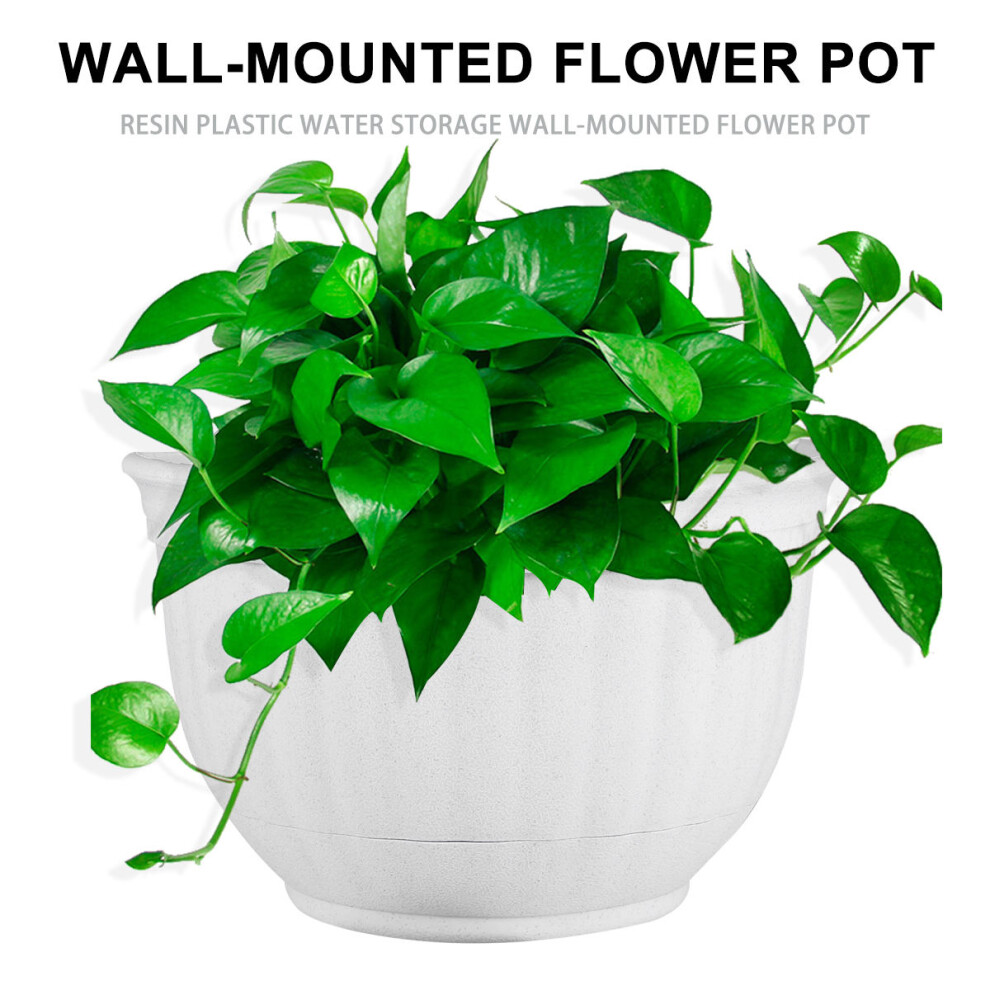 Semi-Circular Imitation European Style Wall Mounted Flower Pot-image-OPC-PKXKNG7-NEW
