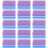 50Pcs Manicure Sponge Nail Buffer Blocks Violet Nail Supplies 7