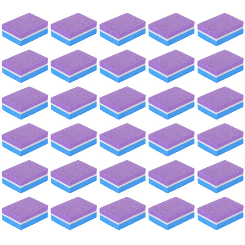 50Pcs Manicure Sponge Nail Buffer Blocks Violet Nail Supplies 2