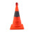 3Pcs Collapsible Reflective 45Cm Traffic Safety Cone Warning Cone Red 1
