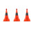 3Pcs Collapsible Reflective 45Cm Traffic Safety Cone Warning Cone Red 4