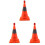 3Pcs Collapsible Reflective 45Cm Traffic Safety Cone Warning Cone Red 2