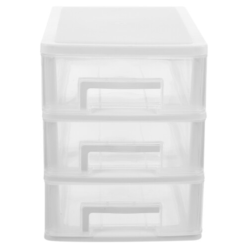 2Pcs Desktop Drawer Organizer Multi-Layer Plastic Storage Box 1