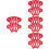 40 Pcs Score Paddles Handheld Number Boards Practical Handle 9