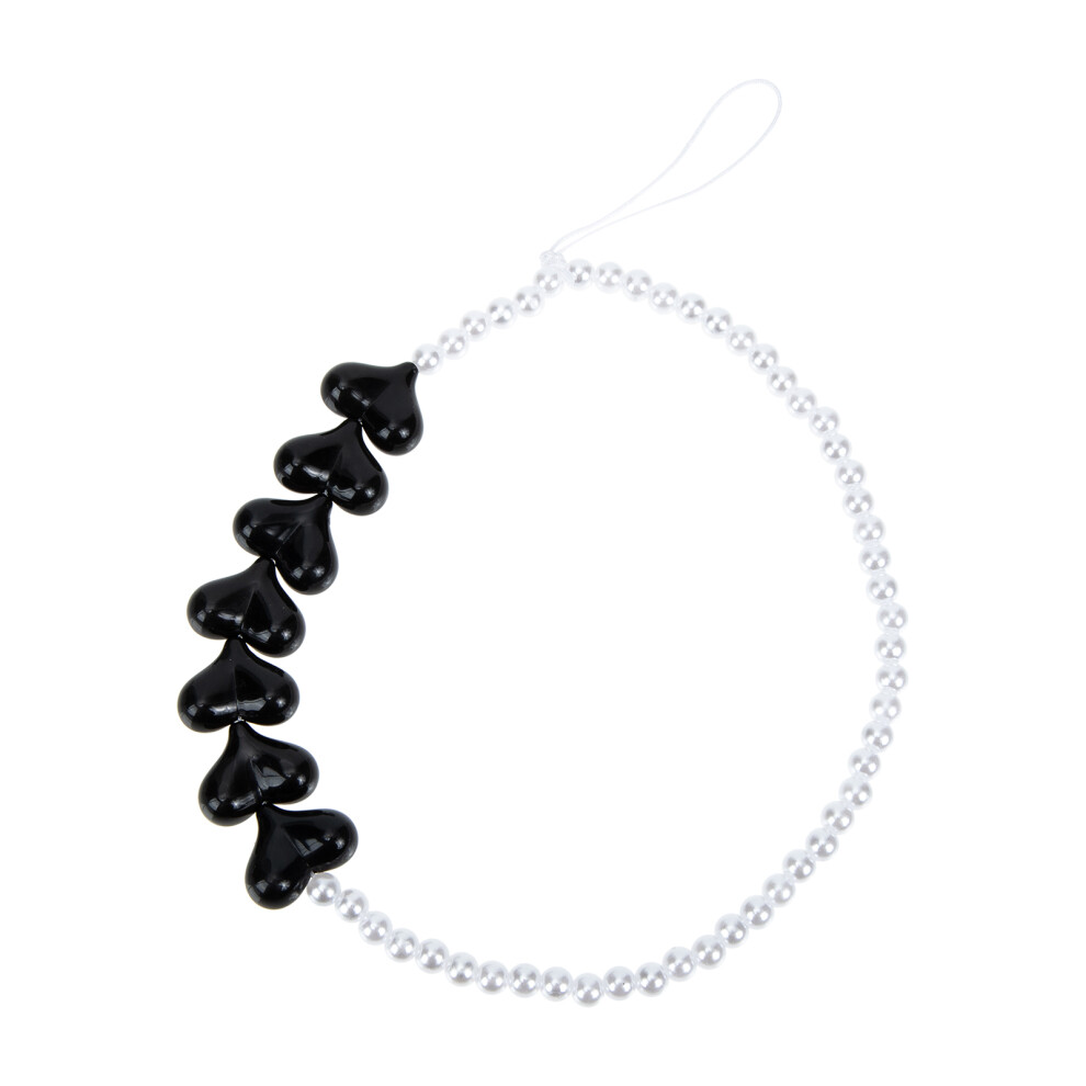 Universe Mobile Phone Chain Heart Beaded Lanyard Wrist Strap 3362548334328